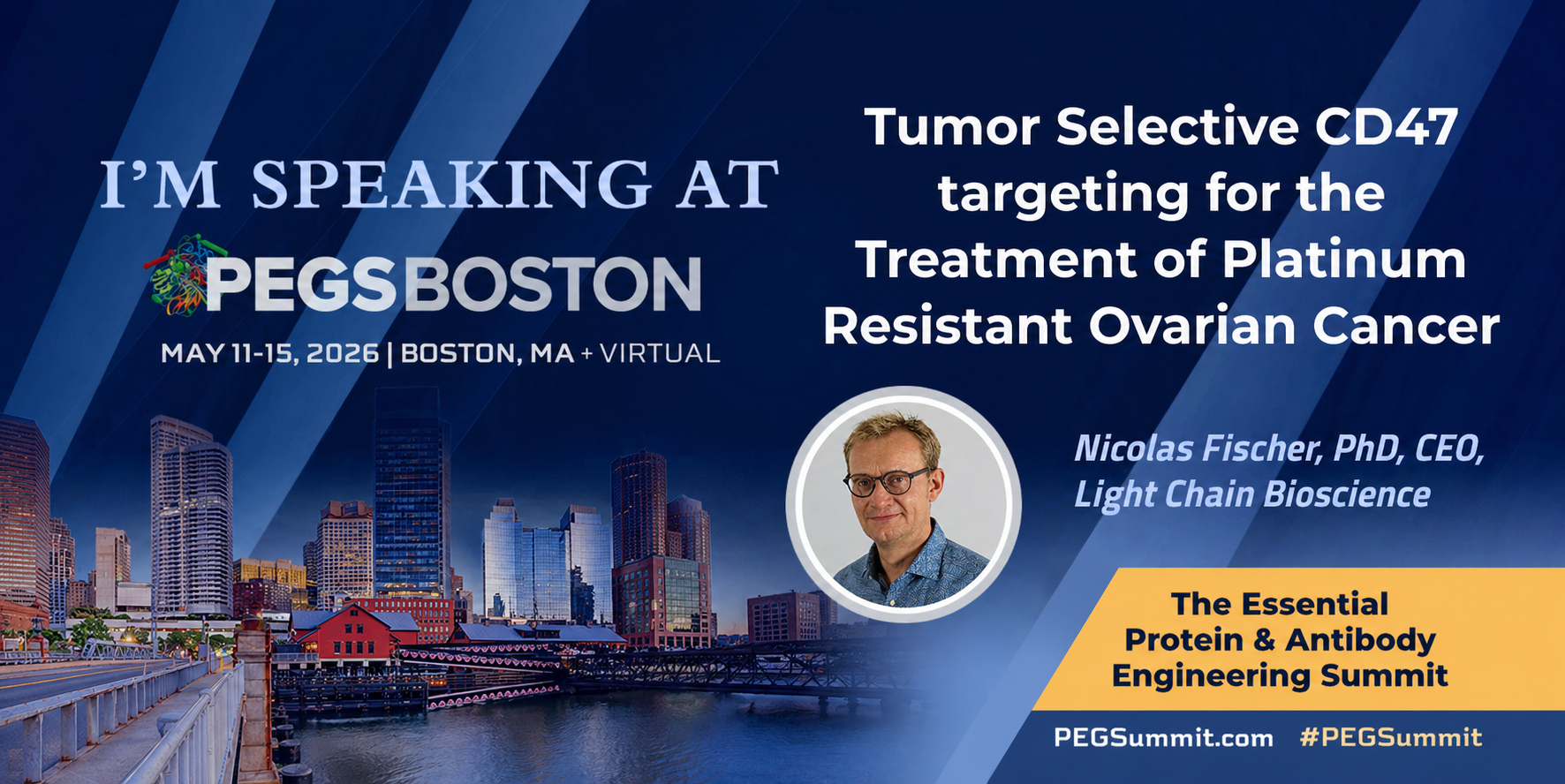 Selective CD47 targeting and how it can unlock the microenvironment of cold tumors will be discussed at PEGS !